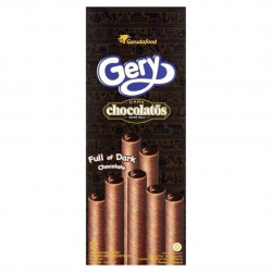 GERY Chocolatos Dark Chocolate Wafer Roll