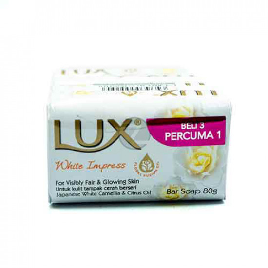 LUX SOAP BELI 3 PERCUMA1 80G 4PCS